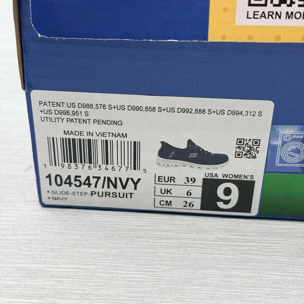 Skechers Glide Step Sneakers Women's 9 Blue Lightweight Navy Walking 104547